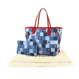 Louis Vuitton Patchwork Denim Monogram Neverfull MM Tote