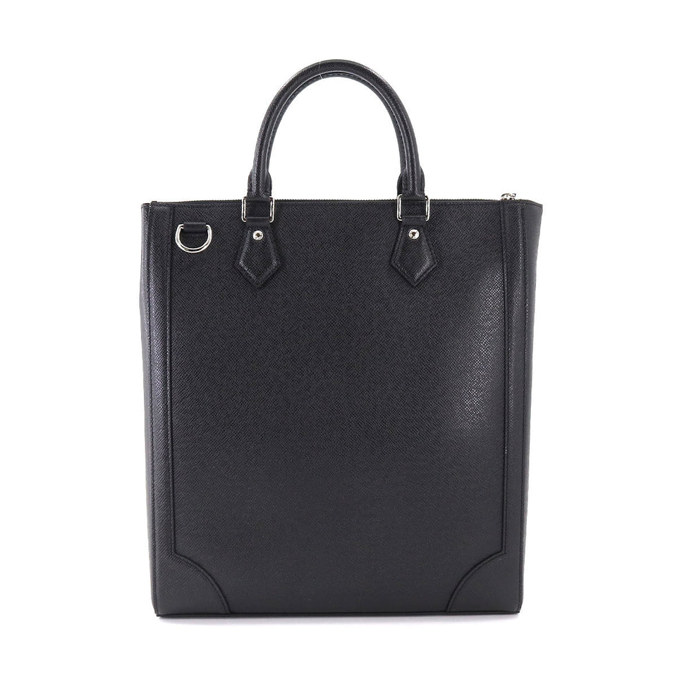 Louis Vuitton Taiga Vertical Tote Shoulder Bag Leather Black
