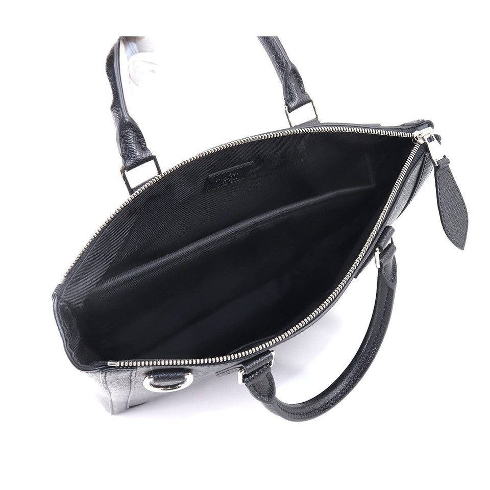 Louis Vuitton Taiga Vertical Tote Shoulder Bag Leather Black