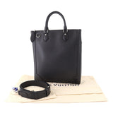 Louis Vuitton Taiga Vertical Tote Shoulder Bag Leather Black