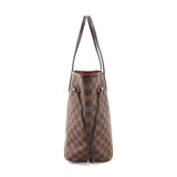 Louis Vuitton Damier Neverfull MM Tote Bag Ebene Cerise Brown