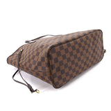 Louis Vuitton Damier Neverfull MM Tote Bag Ebene Cerise Brown
