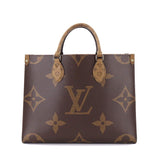 Louis Vuitton Giant Monogram On The Go MM 2Way Tote Shoulder Bag