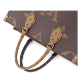 Louis Vuitton Giant Monogram On The Go MM 2Way Tote Shoulder Bag