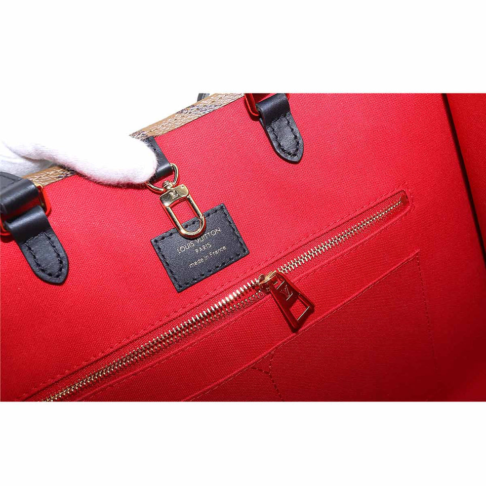 Louis Vuitton Giant Monogram On The Go MM 2Way Tote Shoulder Bag