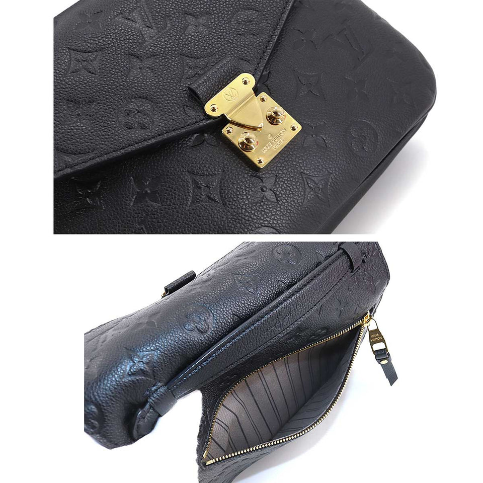 Louis Vuitton Monogram Implant Pochette Metis MM 2Way Shoulder Bag