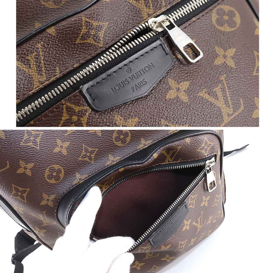 Louis Vuitton Monogram Macassar Josh NV Backpack Rucksack Brown Black