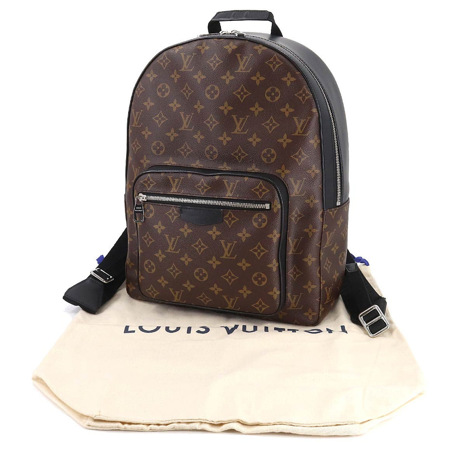 Louis Vuitton Monogram Macassar Josh NV Backpack Rucksack Brown Black