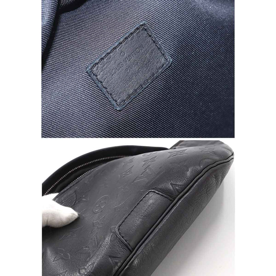 Louis Vuitton Monogram Shadow Discovery Bumbag Body Bag Leather