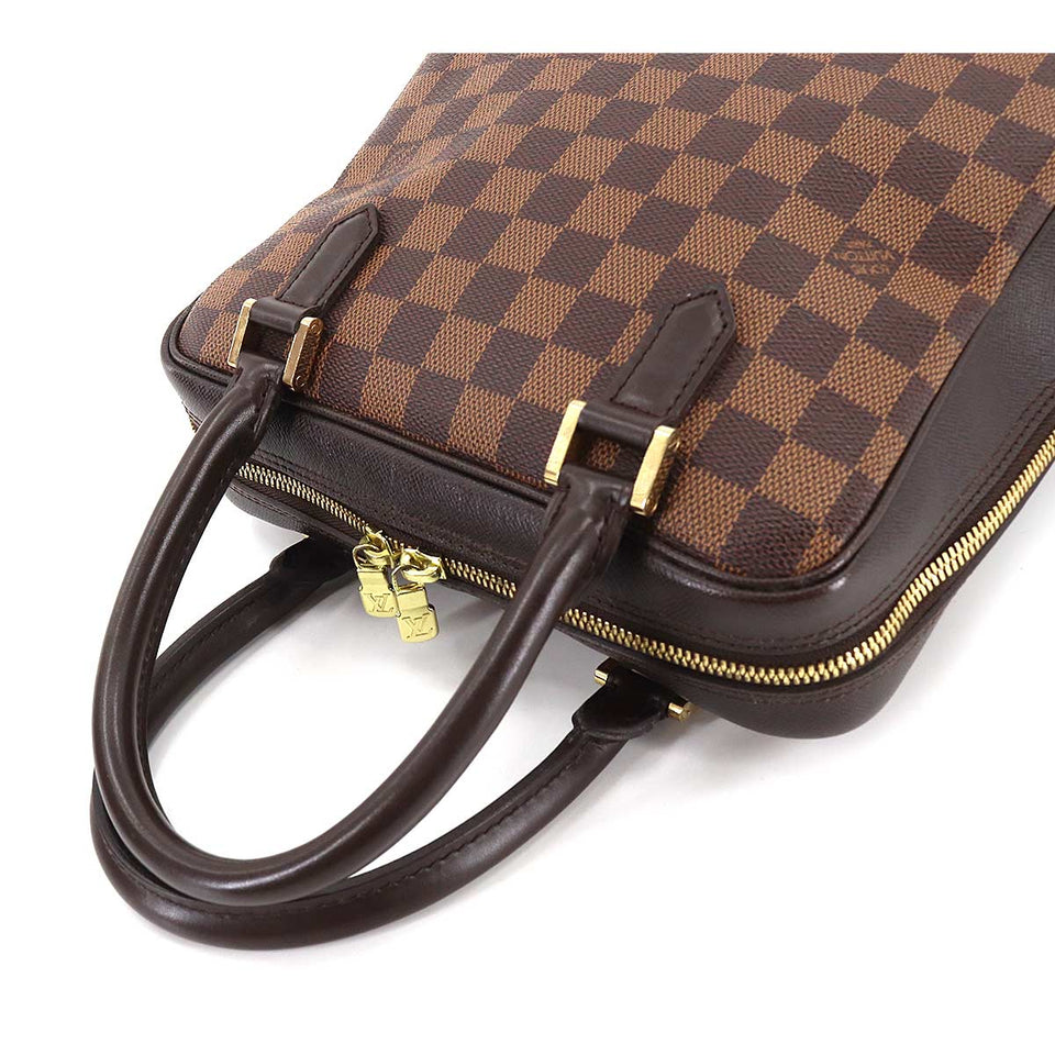 Louis Vuitton Damier Brera Hand Bag Ebene Brown