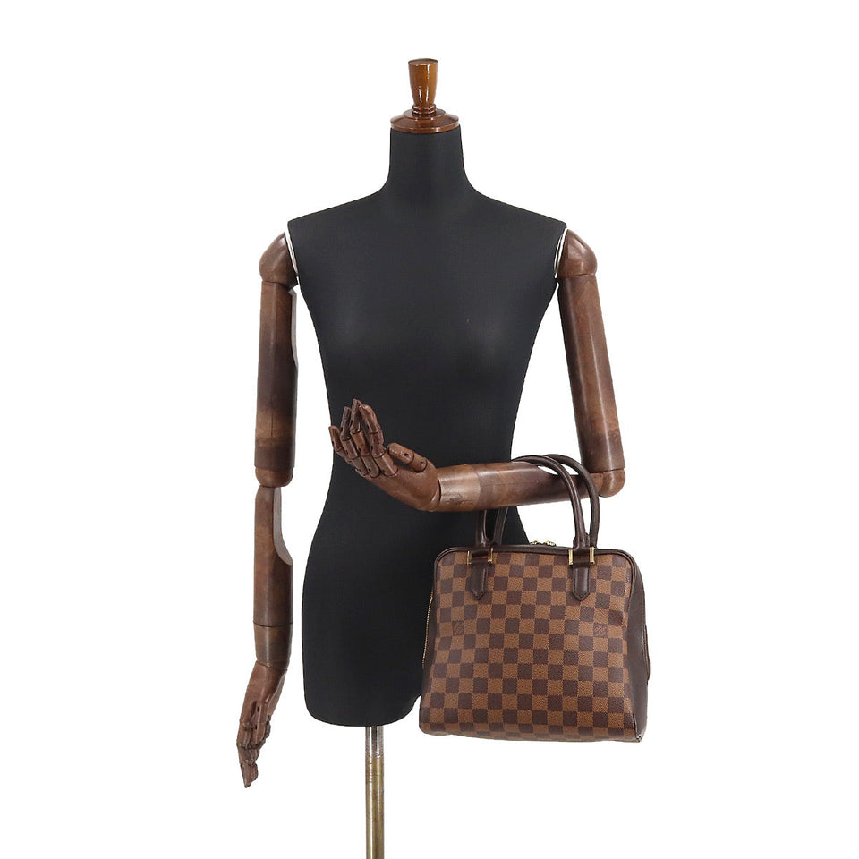 Louis Vuitton Damier Brera Hand Bag Ebene Brown