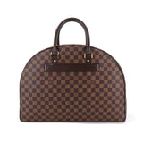 Louis Vuitton Damier Nolita 24 Boston Bag Ebene Brown