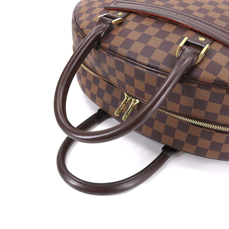 Louis Vuitton Damier Nolita 24 Boston Bag Ebene Brown