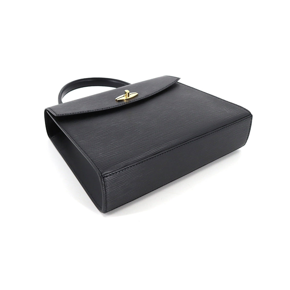 Louis Vuitton Epi Malesherbes Hand Bag Leather Noir Black