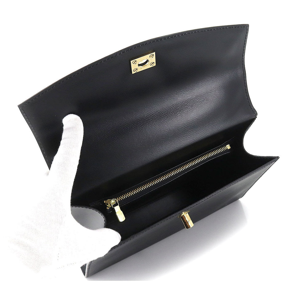 Louis Vuitton Epi Malesherbes Hand Bag Leather Noir Black
