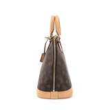 Louis Vuitton Monogram Alma PM Hand Bag Brown Gold Hardware