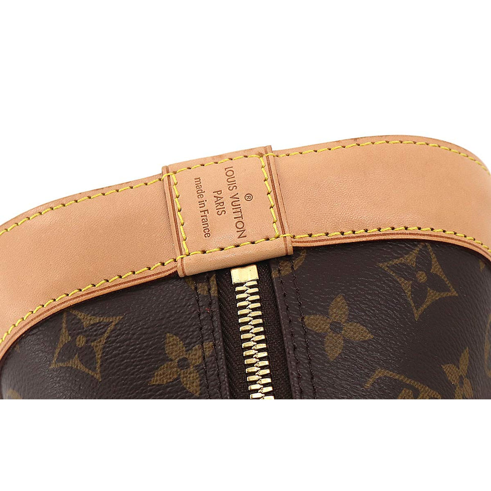 Louis Vuitton Monogram Alma PM Hand Bag Brown Gold Hardware