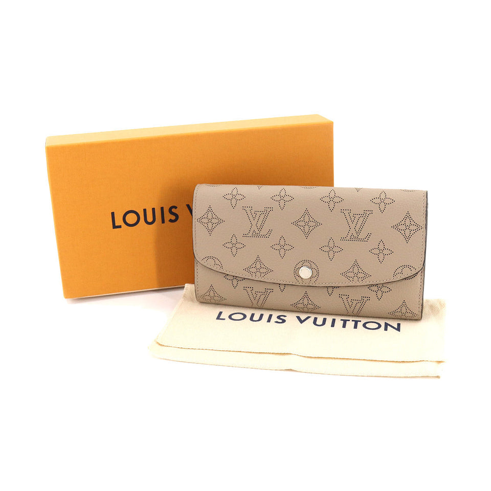 Louis Vuitton Mahina Portefeuille Iris Folio Long Wallet Leather