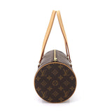Louis Vuitton Monogram Papillon 30 Hand Bag Pouch Gold Metal