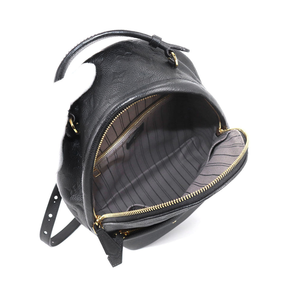 Louis Vuitton Monogram Empreinte Sorbonne Backpack Leather Noir