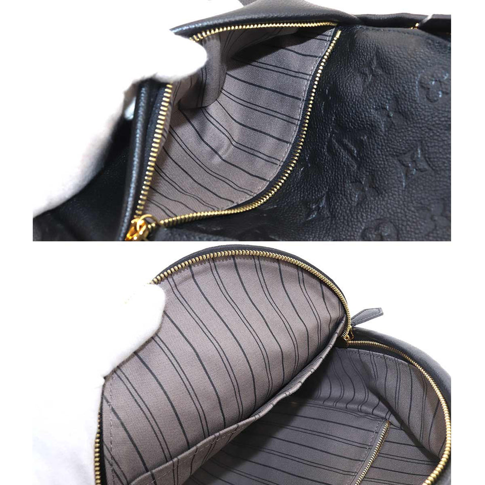 Louis Vuitton Monogram Empreinte Sorbonne Backpack Leather Noir