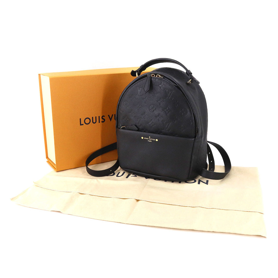 Louis Vuitton Monogram Empreinte Sorbonne Backpack Leather Noir