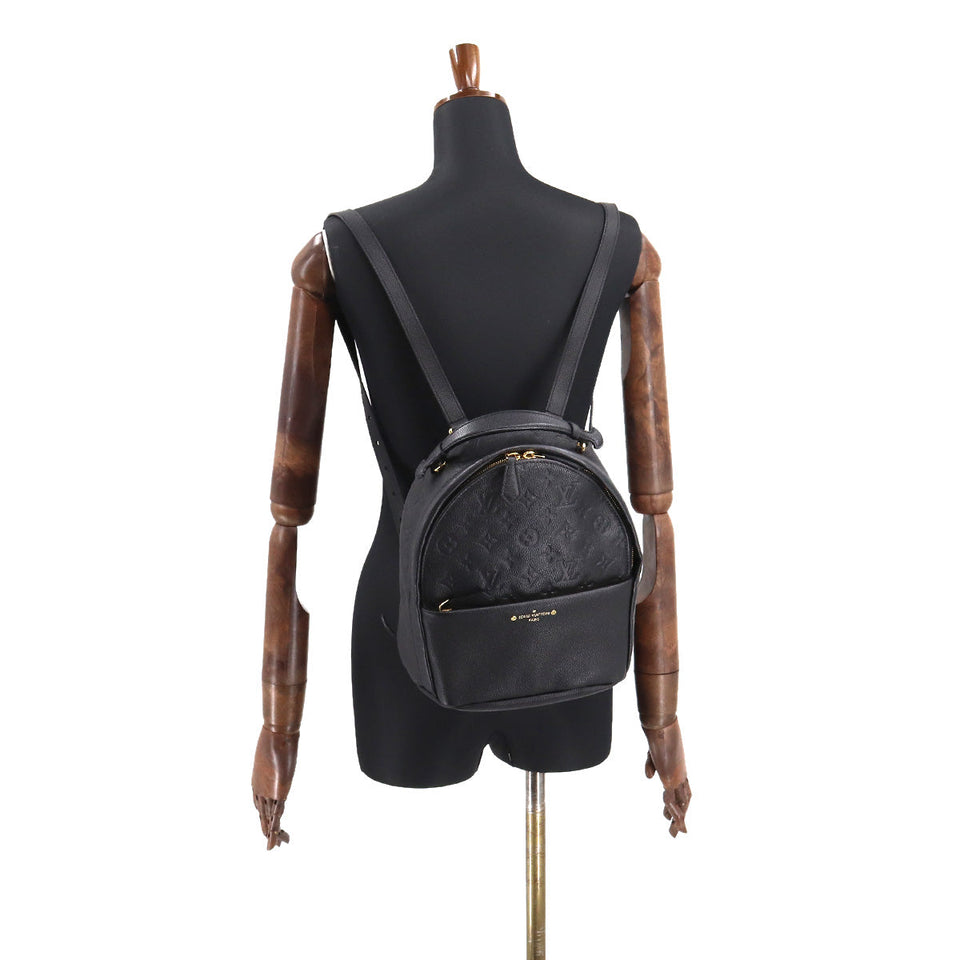Louis Vuitton Monogram Empreinte Sorbonne Backpack Leather Noir