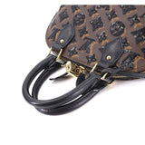 Louis Vuitton Monogram Eclipse Alma BB Hand Bag Brown Black Sequin