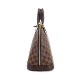 Louis Vuitton Damier Alma PM Hand Bag Ebene Brown