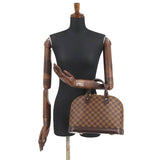 Louis Vuitton Damier Alma PM Hand Bag Ebene Brown