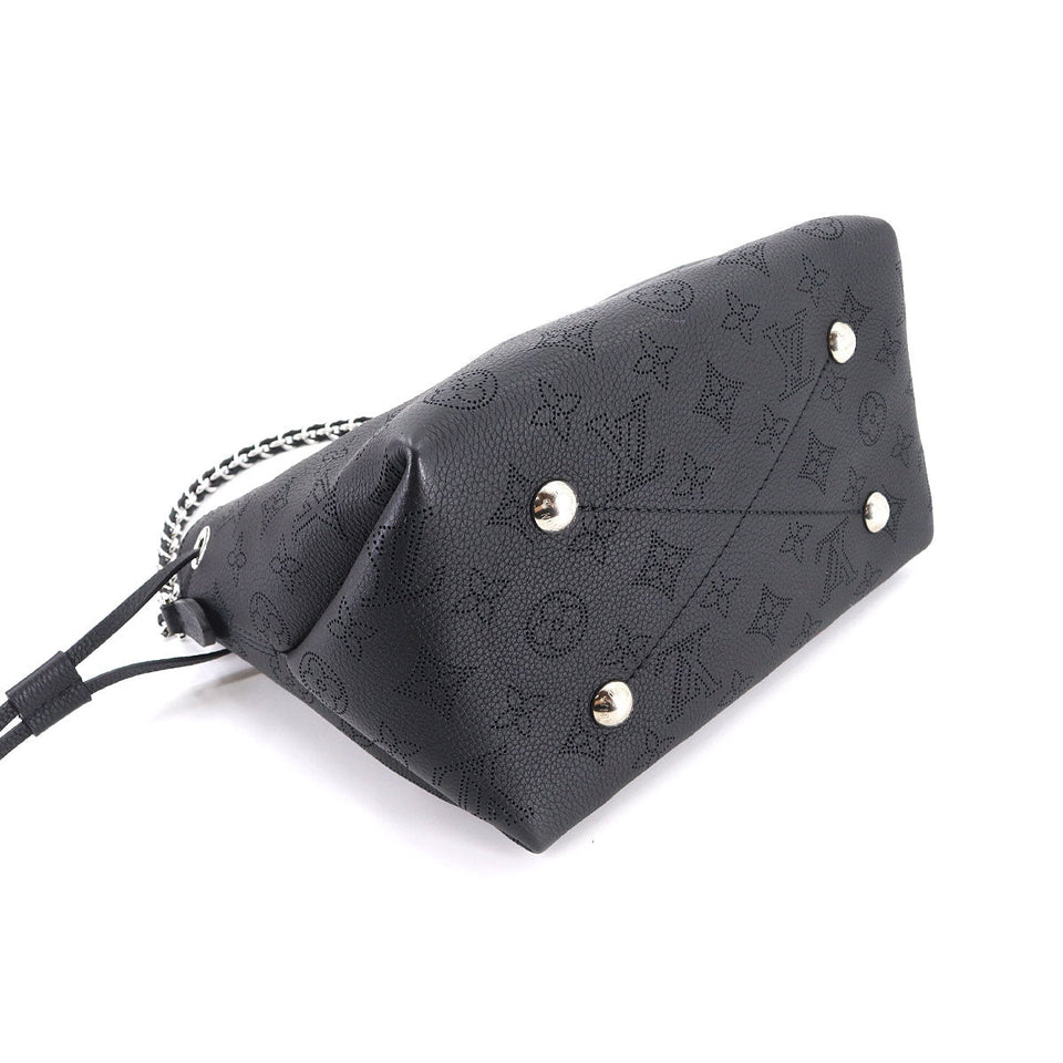 Louis Vuitton Mahina Bella 2way Shoulder Hand Bag Leather Noir