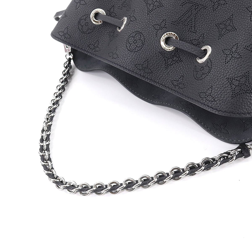 Louis Vuitton Mahina Bella 2way Shoulder Hand Bag Leather Noir