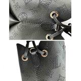 Louis Vuitton Mahina Bella 2way Shoulder Hand Bag Leather Noir
