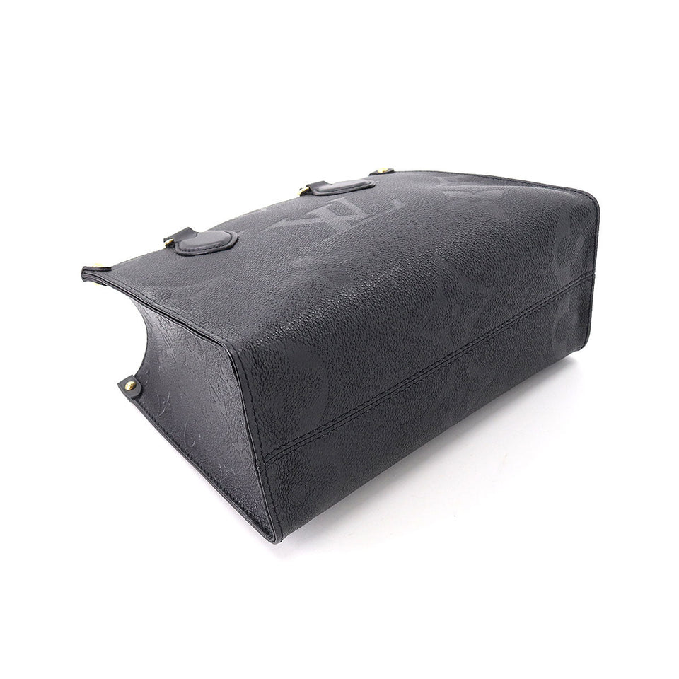 Louis Vuitton Monogram Emplant Onthego PM 2way Tote Bag Noir