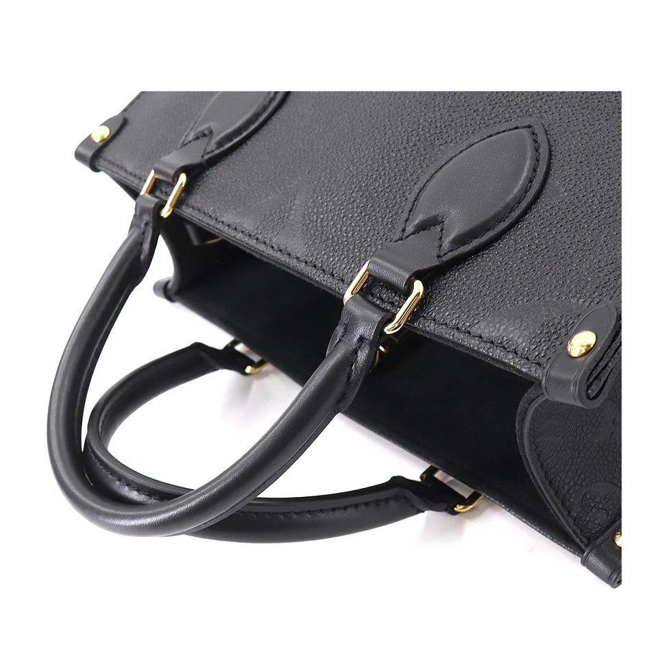 Louis Vuitton Monogram Emplant Onthego PM 2way Tote Bag Noir