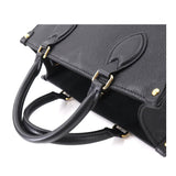 Louis Vuitton Monogram Emplant Onthego PM 2way Tote Bag Noir