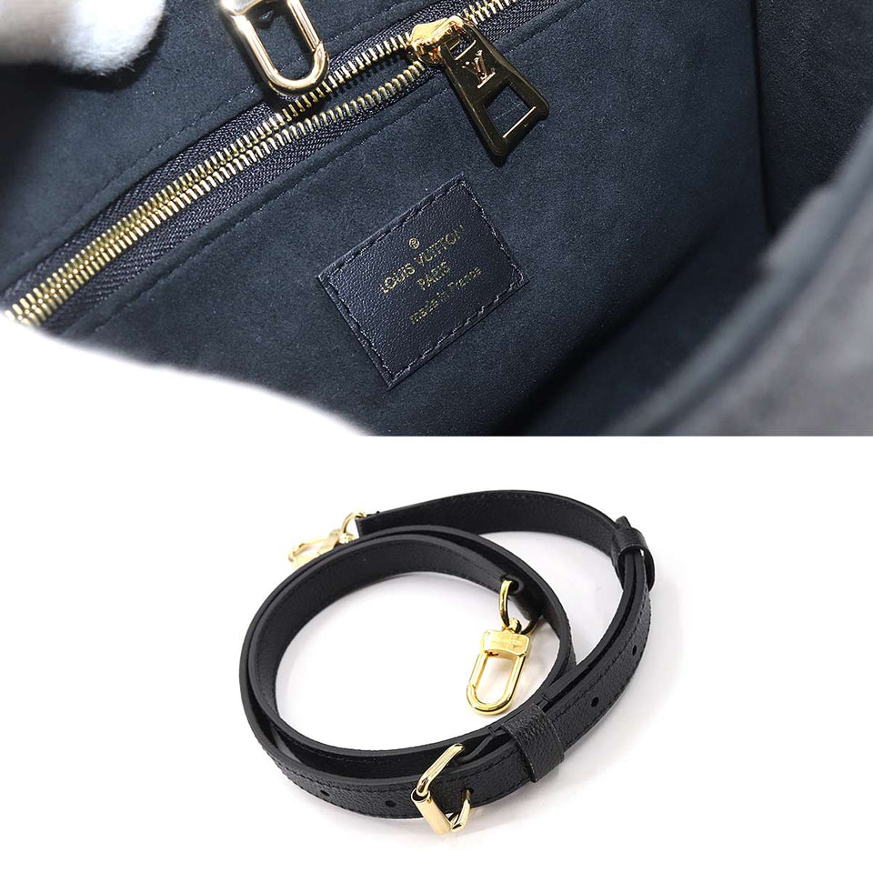 Louis Vuitton Monogram Emplant Onthego PM 2way Tote Bag Noir