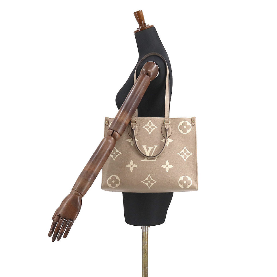 Louis Vuitton Bicolor Monogram Implant On the Go MM 2way Tote Bag