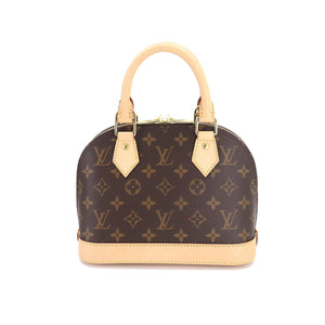 Louis Vuitton Monogram Alma BB 2way Shoulder Bag Brown