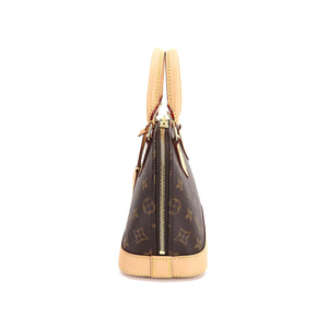 Louis Vuitton Monogram Alma BB 2way Shoulder Bag Brown