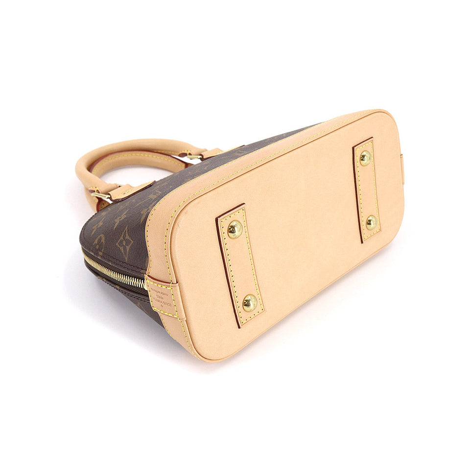 Louis Vuitton Monogram Alma BB 2way Shoulder Bag Brown