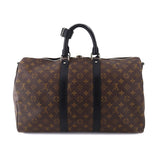 Louis Vuitton Monogram Macassar Keepall Bandouliere 45 Shoulder Bag