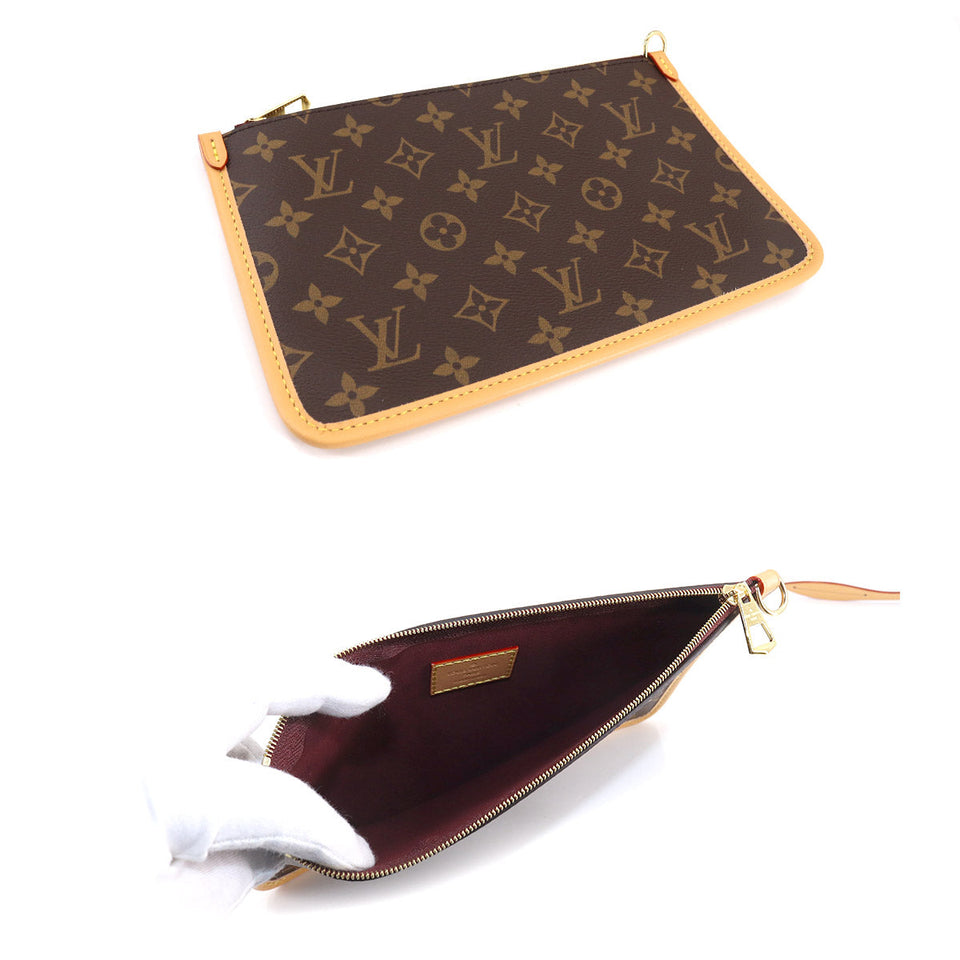 Louis Vuitton Monogram Carryall NM MM Shoulder Bag Brown