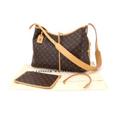 Louis Vuitton Monogram Carryall NM MM Shoulder Bag Brown
