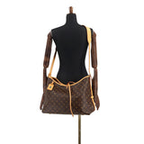 Louis Vuitton Monogram Carryall NM MM Shoulder Bag Brown