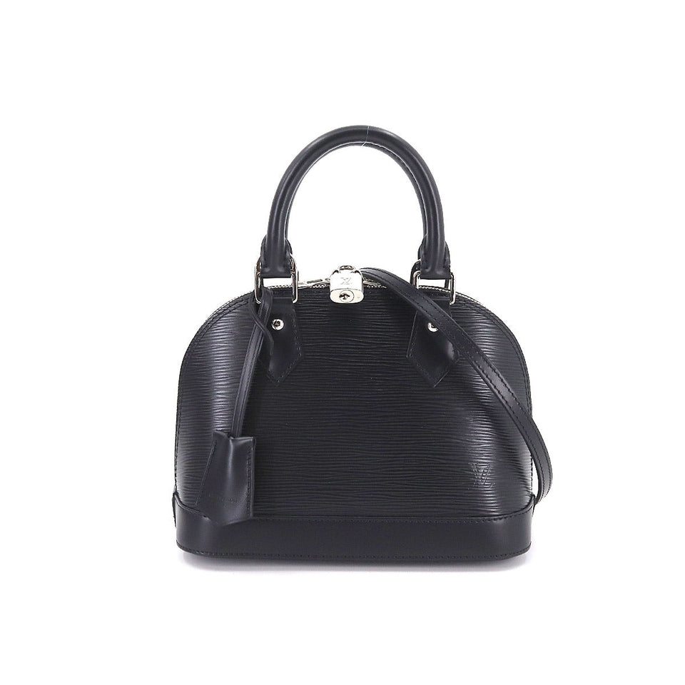 Louis Vuitton Epi Alma BB 2Way Hand Shoulder Bag Leather Noir
