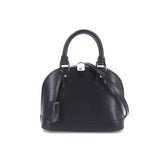 Louis Vuitton Epi Alma BB 2Way Hand Shoulder Bag Leather Noir