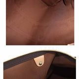Louis Vuitton Monogram Keepall 55 Boston Bag Brown Gold Hardware