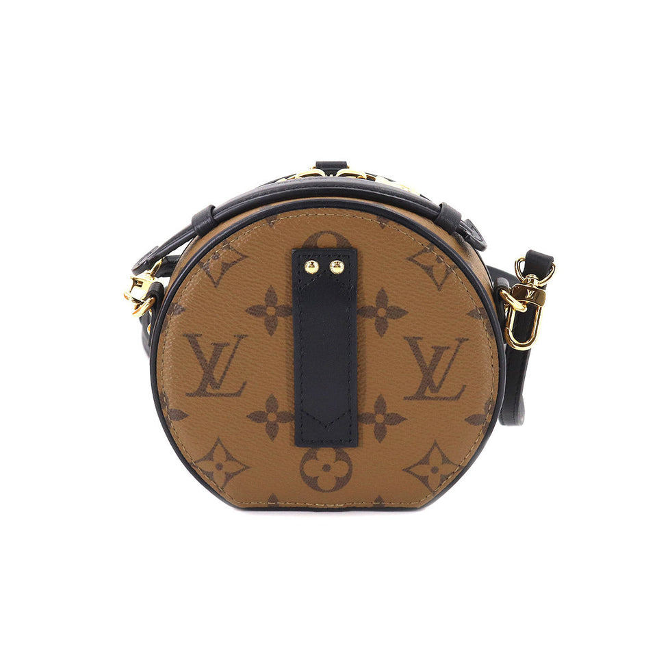 Louis Vuitton Monogram Reverse Mini Boite Chapeau Shoulder Bag Brown