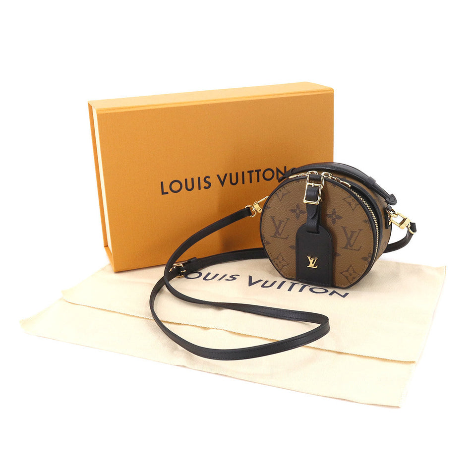 Louis Vuitton Monogram Reverse Mini Boite Chapeau Shoulder Bag Brown